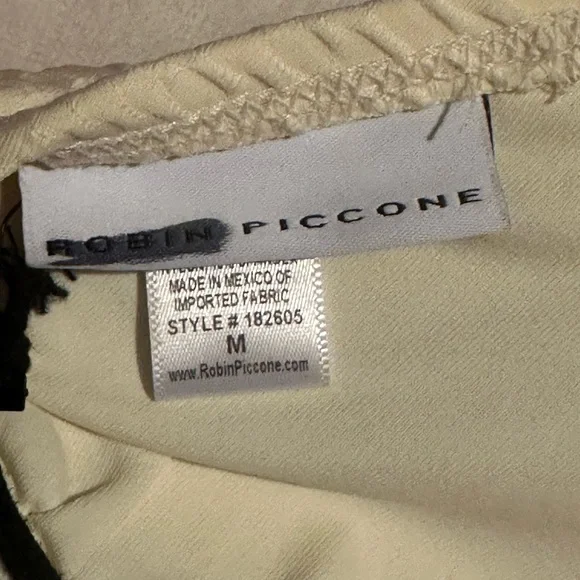 ROBIN PICCONE Perla Halter Bikini Top In Eggshell NWT - Picture 10 of 11